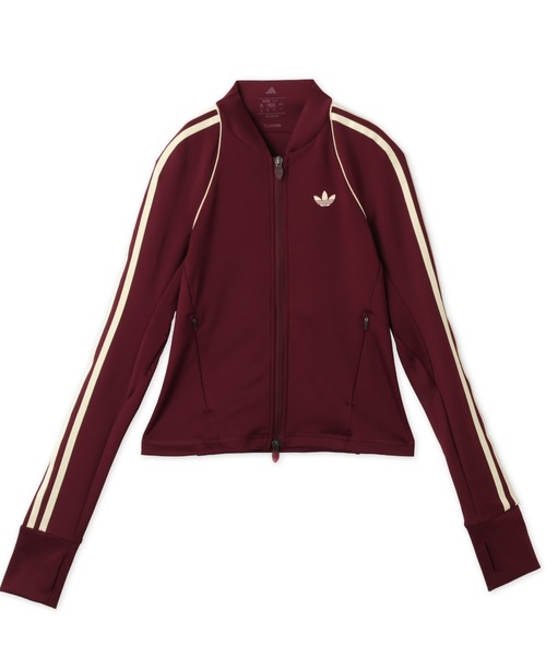adidas(アディダス)の「adidas OG SPORT SUPERSTAR MIDLAYER SHIRT / アディダス オリジナルス スポーツ SST ミッドレイヤー シャツ(その他トップス・レディース・マルーン・S/M/L)」の1枚目の写真