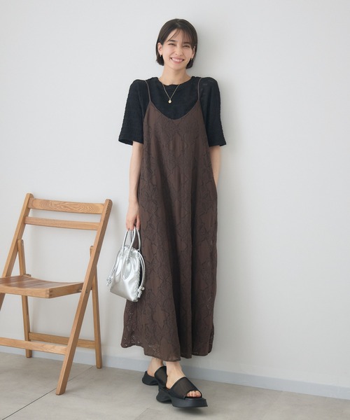 KATHARINE ROSS(キャサリンロス)の「ダイヤレースキャミワンピース(ワンピース・レディース・ブラック/ブラウン・FREE)」の13枚目の写真