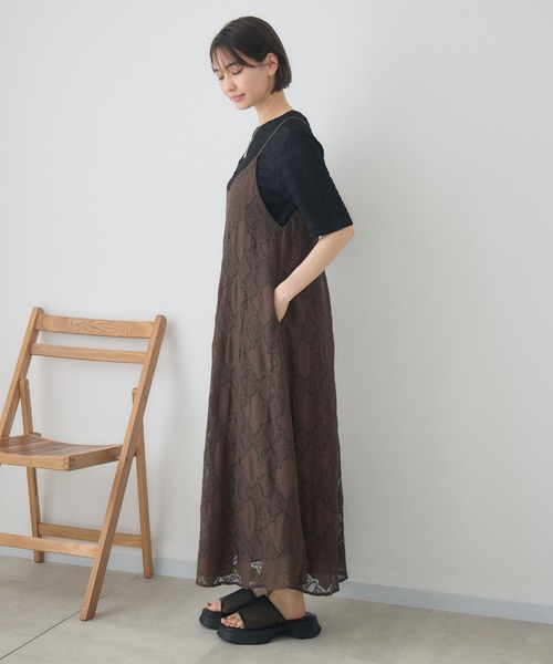KATHARINE ROSS(キャサリンロス)の「ダイヤレースキャミワンピース(ワンピース・レディース・ブラック/ブラウン・FREE)」の12枚目の写真