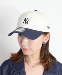NEW ERA（ニューエラ）の「【NEW ERA】9FORTY MLB ベージュスウェットバンド クロームホワイト/ナイトシフトネイビー（キャップ）」