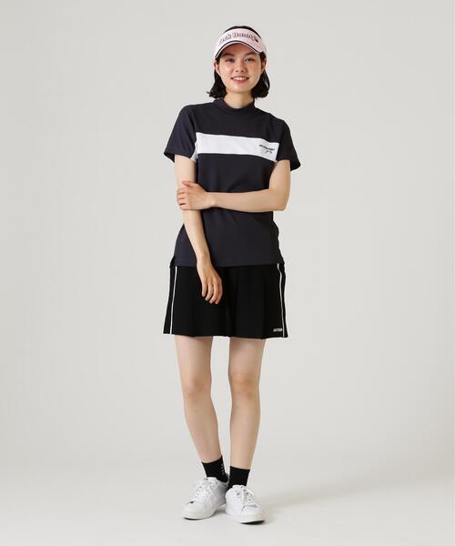 Jack Bunny!!(ジャックバニー)の「【Jack Bunny!!】PEメッシュ半袖モックネックカットソー(Tシャツ/カットソー・レディース・ベージュ/グレー/ホワイト・SMALL/MEDIUM/LARGE)」の4枚目の写真