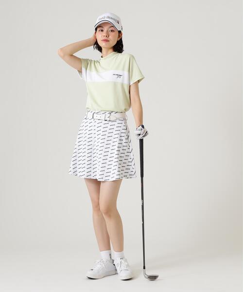 Jack Bunny!!(ジャックバニー)の「【Jack Bunny!!】PEメッシュ半袖モックネックカットソー(Tシャツ/カットソー・レディース・ベージュ/グレー/ホワイト・SMALL/MEDIUM/LARGE)」の14枚目の写真