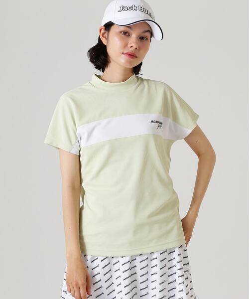 Jack Bunny!!(ジャックバニー)の「【Jack Bunny!!】PEメッシュ半袖モックネックカットソー(Tシャツ/カットソー・レディース・ベージュ/グレー/ホワイト・SMALL/MEDIUM/LARGE)」の15枚目の写真