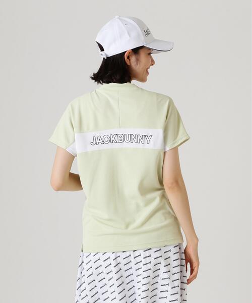 Jack Bunny!!(ジャックバニー)の「【Jack Bunny!!】PEメッシュ半袖モックネックカットソー(Tシャツ/カットソー・レディース・ベージュ/グレー/ホワイト・SMALL/MEDIUM/LARGE)」の17枚目の写真