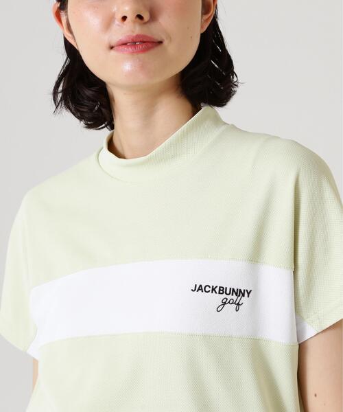 Jack Bunny!!(ジャックバニー)の「【Jack Bunny!!】PEメッシュ半袖モックネックカットソー(Tシャツ/カットソー・レディース・ベージュ/グレー/ホワイト・SMALL/MEDIUM/LARGE)」の18枚目の写真