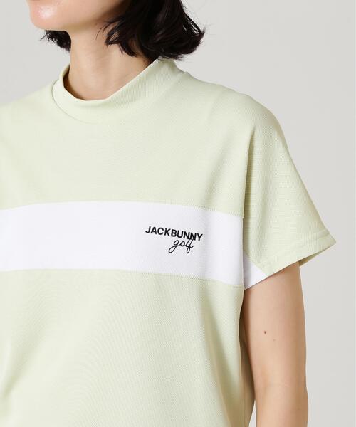 Jack Bunny!!(ジャックバニー)の「【Jack Bunny!!】PEメッシュ半袖モックネックカットソー(Tシャツ/カットソー・レディース・ベージュ/グレー/ホワイト・SMALL/MEDIUM/LARGE)」の19枚目の写真