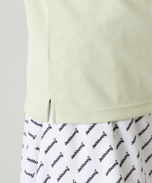 Jack Bunny!!(ジャックバニー)の「【Jack Bunny!!】PEメッシュ半袖モックネックカットソー(Tシャツ/カットソー・レディース・ベージュ/グレー/ホワイト・SMALL/MEDIUM/LARGE)」の20枚目の写真
