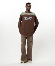 KAMIYA（カミヤ）の「Satin Patch Football L/S T-shirt（Tシャツ/カットソー）」