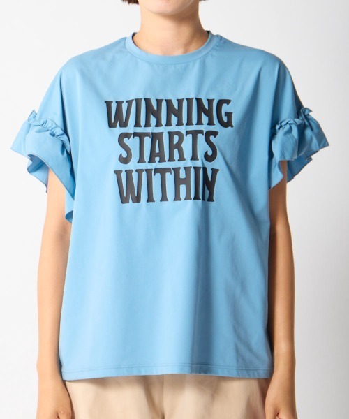 Kappa(カッパ)の「水陸両用フリル半袖Tシャツ(Tシャツ/カットソー・レディース・ブルー/ブラック/オフホワイト・LARGE/X-LARGE/MEDIUM)」の15枚目の写真