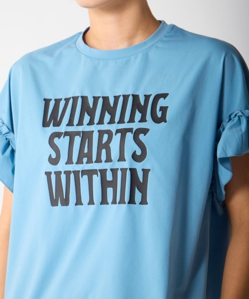 Kappa(カッパ)の「水陸両用フリル半袖Tシャツ(Tシャツ/カットソー・レディース・ブルー/ブラック/オフホワイト・LARGE/X-LARGE/MEDIUM)」の18枚目の写真
