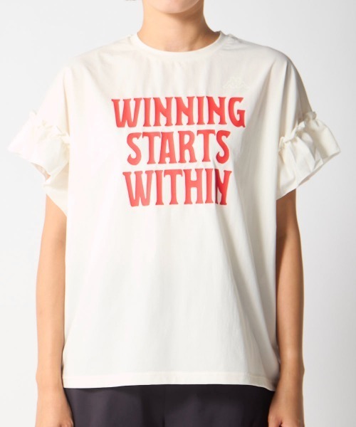 Kappa(カッパ)の「水陸両用フリル半袖Tシャツ(Tシャツ/カットソー・レディース・ブルー/ブラック/オフホワイト・LARGE/X-LARGE/MEDIUM)」の10枚目の写真