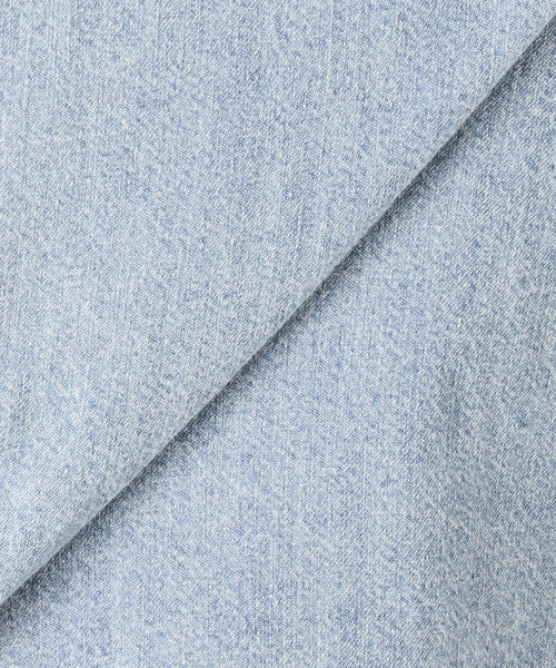 SLOBE IENA(スローブイエナ)の「《シリーズあり/》LEDENIM NOUVEAU BDU デニムシャツ(シャツ/ブラウス・レディース・ネイビー/スカイブルー・FREE)」の3枚目の写真