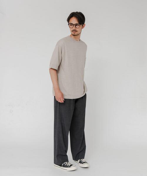 YLEVE(イレーヴ)の「『別注』YLEVE×URBAN RESEARCH LINEN POCKET T-SHIRTS(Tシャツ/カットソー・メンズ・チャコールグレー/オレンジ/アイボリー・5/4)」の8枚目の写真