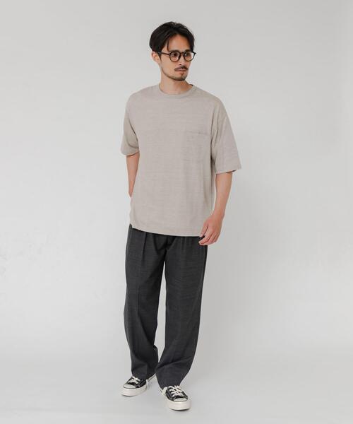 YLEVE(イレーヴ)の「『別注』YLEVE×URBAN RESEARCH LINEN POCKET T-SHIRTS(Tシャツ/カットソー・メンズ・チャコールグレー/オレンジ/アイボリー・5/4)」の9枚目の写真
