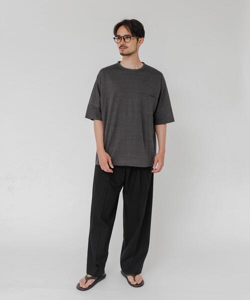 YLEVE(イレーヴ)の「『別注』YLEVE×URBAN RESEARCH LINEN POCKET T-SHIRTS(Tシャツ/カットソー・メンズ・チャコールグレー/オレンジ/アイボリー・5/4)」の15枚目の写真