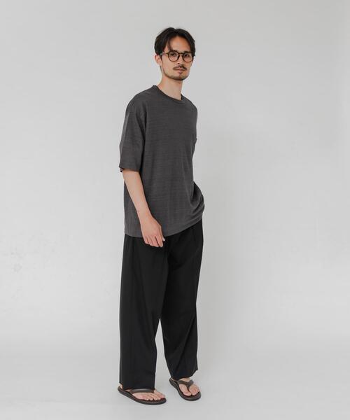 YLEVE(イレーヴ)の「『別注』YLEVE×URBAN RESEARCH LINEN POCKET T-SHIRTS(Tシャツ/カットソー・メンズ・チャコールグレー/オレンジ/アイボリー・5/4)」の16枚目の写真