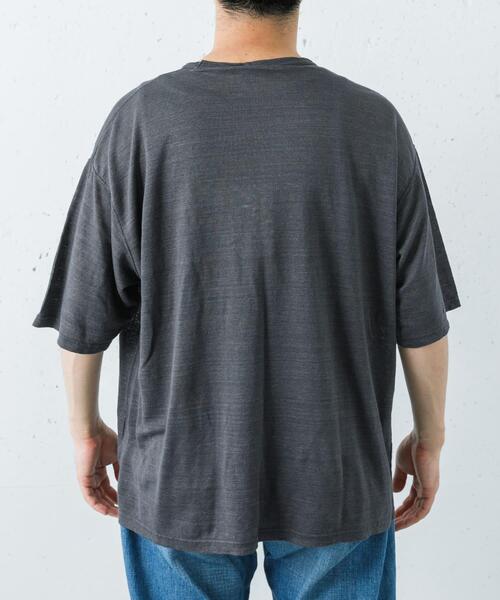 YLEVE(イレーヴ)の「『別注』YLEVE×URBAN RESEARCH LINEN POCKET T-SHIRTS(Tシャツ/カットソー・メンズ・チャコールグレー/オレンジ/アイボリー・5/4)」の19枚目の写真