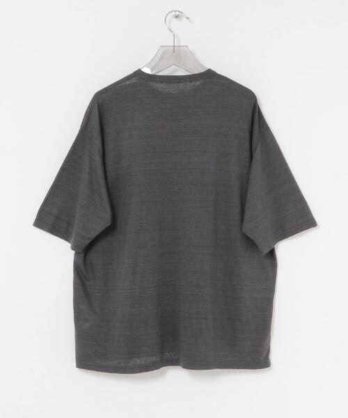 YLEVE(イレーヴ)の「『別注』YLEVE×URBAN RESEARCH LINEN POCKET T-SHIRTS(Tシャツ/カットソー・メンズ・チャコールグレー/オレンジ/アイボリー・5/4)」の22枚目の写真