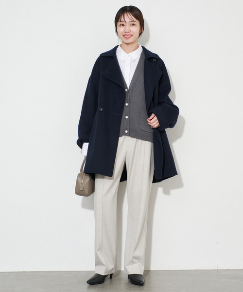 SLOBE IENA（スローブイエナ）の「《WEB限定カラーあり/追加》パールニットベスト（ベスト・レディース・ブラック/チャコールグレー/ネイビー・FREE）」の15枚目の写真