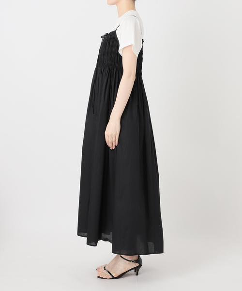 Spick & Span(スピックアンドスパン)の「ギャザーキャミワンピース(ワンピース・レディース・ブルー系その他/ブラック・36/38)」の14枚目の写真