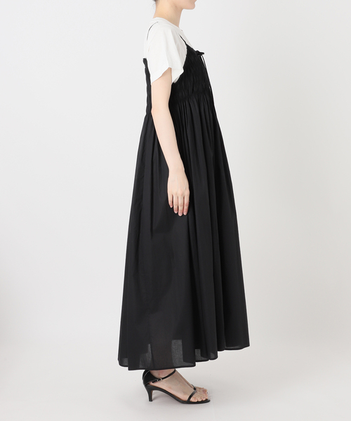 Spick & Span(スピックアンドスパン)の「ギャザーキャミワンピース(ワンピース・レディース・ブルー系その他/ブラック・36/38)」の16枚目の写真