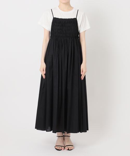 Spick & Span(スピックアンドスパン)の「ギャザーキャミワンピース(ワンピース・レディース・ブルー系その他/ブラック・36/38)」の20枚目の写真
