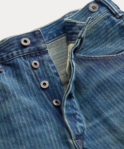 RRL(ダブル アール エル)の「ヴィンテージ 5ポケット ジャカード デニム ジーンズ(デニムパンツ・メンズ・ブルー・28/30/32/32/33/32/34/32/30/30/31/30/32/30/29/30/31/32/36/32/38/32)」の6枚目の写真