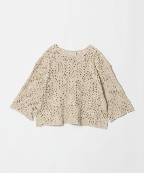 UNITED ARROWS（ユナイテッドアローズ）の「スパンコール エンブロイダリー プルオーバー ニット ‐ウォッシャブル‐（ニット/セーター・レディース・ベージュ/ブラック/オフホワイト・FREE）」の17枚目の写真