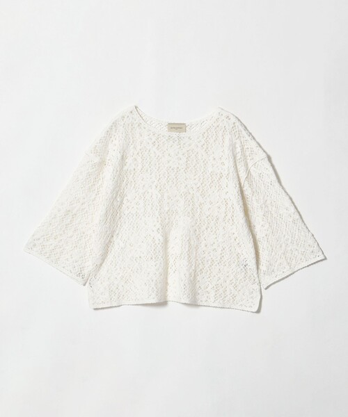UNITED ARROWS（ユナイテッドアローズ）の「スパンコール エンブロイダリー プルオーバー ニット ‐ウォッシャブル‐（ニット/セーター・レディース・ベージュ/ブラック/オフホワイト・FREE）」の11枚目の写真
