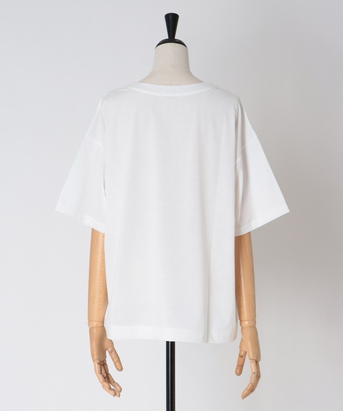 DRESSLAVE(ドレスレイブ)の「perfect balance Tshirt(パーフェクトバランスTシャツ)(Tシャツ/カットソー・レディース・ホワイト/ベージュ・38)」の6枚目の写真