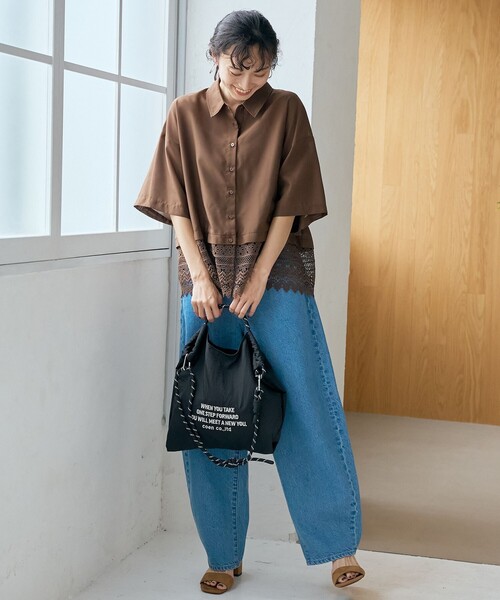 coen(コーエン)の「ロゴ刺繍 2wayパラコードトートバッグ(トートバッグ・レディース・コバルトブルー/その他7/シルバー/オリーブ/ブラック/その他4・FREE)」の7枚目の写真