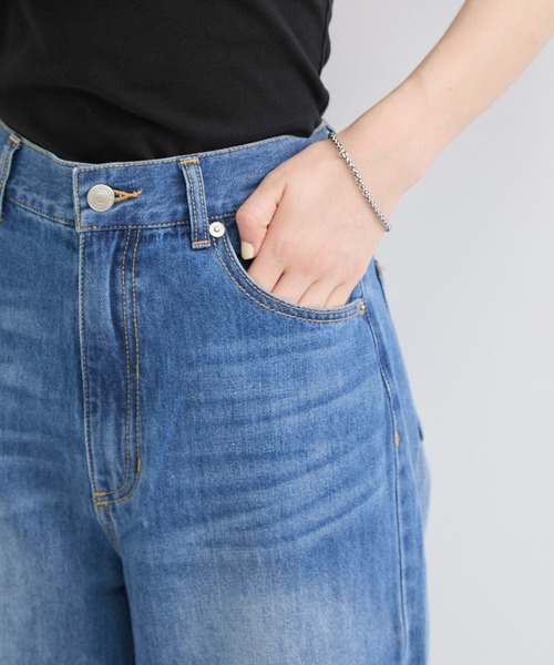 le cercle ADAM ET ROPE'(ルセルクルアダムエロペ)の「【LANCER/ランサー】 デニムパンツ(デニムパンツ・レディース・ブルー・FREE)」の9枚目の写真