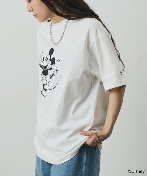 COLONY 2139(コロニートゥーワンスリーナイン)の「ConVenir/ミッキー/モノクロTシャツ(Tシャツ/カットソー・メンズ・ブラック/ホワイト・LARGE/MEDIUM)」の16枚目の写真