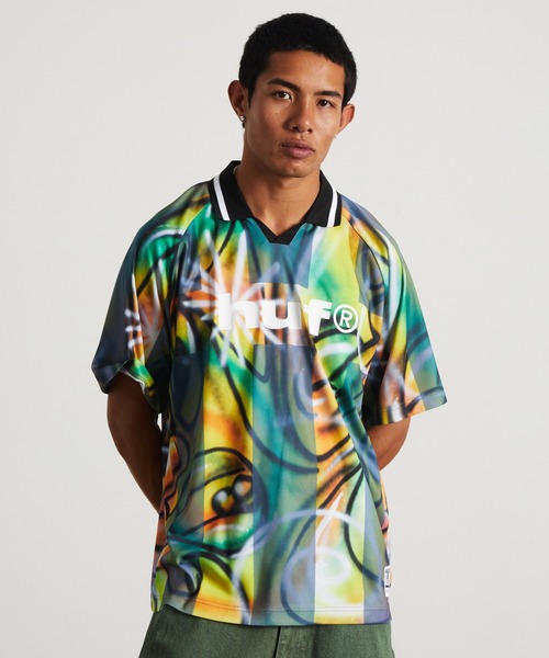 HUF(ハフ)の「KENNY SCHARF MULTITUD SOCCER JERSEY(Tシャツ/カットソー・メンズ・マルチ・M/S/L)」の10枚目の写真