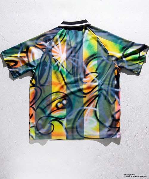 HUF(ハフ)の「KENNY SCHARF MULTITUD SOCCER JERSEY(Tシャツ/カットソー・メンズ・マルチ・M/S/L)」の3枚目の写真