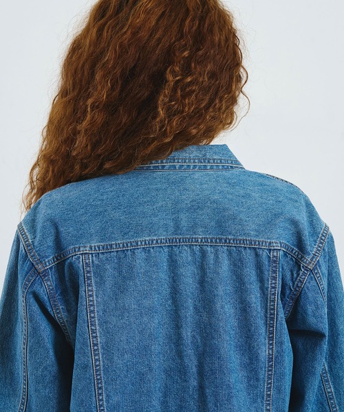 ROSE BUD(ローズバッド)の「CREOLME/DENIM L/S SHIRT(シャツ/ブラウス・レディース・ライトインディゴブルー/ブラック・ONE SIZE)」の14枚目の写真