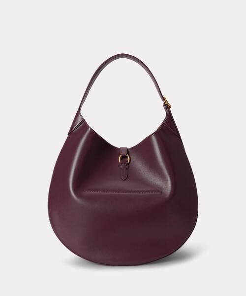 POLO RALPH LAUREN(ポロ ラルフ ローレン)の「Polo ID ラージ カーフスキン ショルダー バッグ(ショルダーバッグ・レディース・レッド系1・ONE)」の9枚目の写真