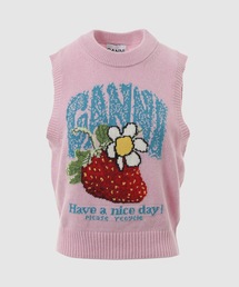 GANNI | Graphic Wool Vest(ベスト)