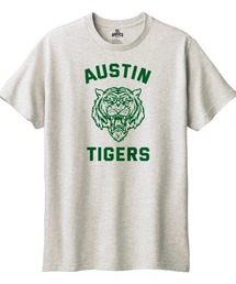 Ol' Basics(オール・ベーシックス) 半袖Tシャツ AUSTIN ロゴ タイガー プリント 5.6オンス トップス カットソー メンズ ユニセックス