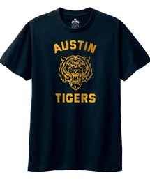 Ol' Basics(オール・ベーシックス) 半袖Tシャツ AUSTIN ロゴ タイガー プリント 5.6オンス トップス カットソー メンズ ユニセックス