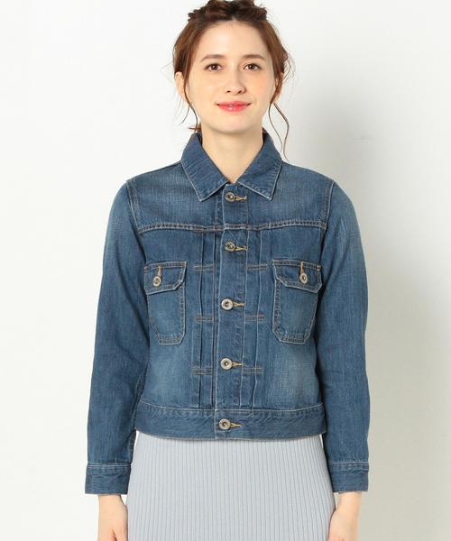 Another Edition（アナザーエディション）の「デニムジャケットセカンド/AEBC DNM G-JK 2ND◆（デニムジャケット・レディース・コバルトブルー・SMALL/MEDIUM）」の3枚目の写真