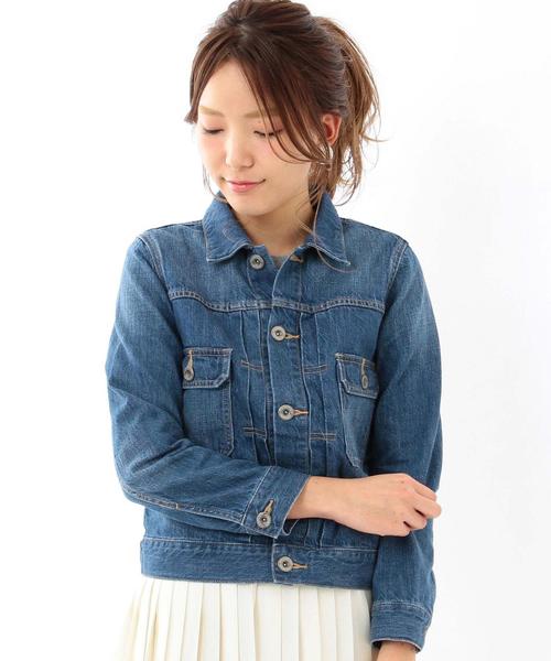 Another Edition（アナザーエディション）の「デニムジャケットセカンド/AEBC DNM G-JK 2ND◆（デニムジャケット・レディース・コバルトブルー・SMALL/MEDIUM）」の16枚目の写真