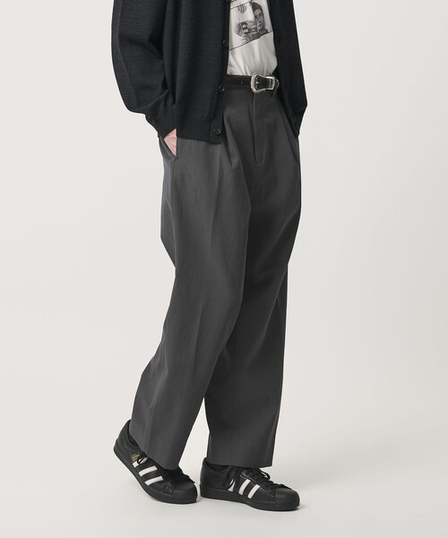 BEAUTY&YOUTH UNITED ARROWS(ビューティーアンドユースユナイテッドアローズ)の「エアロ ツイル 1プリーツ スラックス NO.9(スラックス・メンズ・ブラック/ダークグレー/オリーブ・S/M/XL/L)」の5枚目の写真
