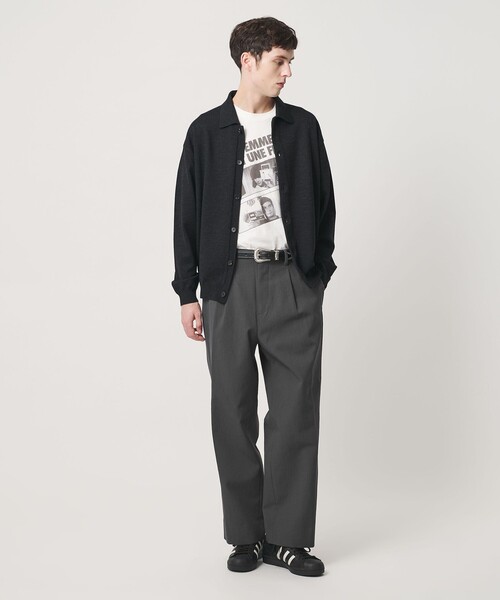 BEAUTY&YOUTH UNITED ARROWS(ビューティーアンドユースユナイテッドアローズ)の「エアロ ツイル 1プリーツ スラックス NO.9(スラックス・メンズ・ブラック/ダークグレー/オリーブ・S/M/XL/L)」の6枚目の写真