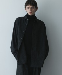 remer | remer 26秋冬新作 - oversized faded shirt / 掠れ織りオーバーサイズシャツ(シャツ/ブラウス)