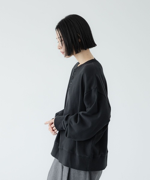 LOWRYS FARM（ローリーズファーム）の「【LFM(U)】ヘンリーネックスウェット　1067159（スウェット・メンズ・ブラウン/ブラック/グレー・LARGE/MEDIUM）」の12枚目の写真