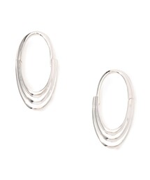 Otiumberg. Roscida Ridged Hoops シルバー ピアス