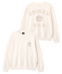 SIGNATURE VARSITY LOGO CREWNECK SWEAT / シグネチャーバーシティー ロゴ クルーネック スウェット / AVIREX / アヴィレックス