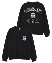 SIGNATURE VARSITY LOGO CREWNECK SWEAT / シグネチャーバーシティー ロゴ クルーネック スウェット / AVIREX / アヴィレックス
