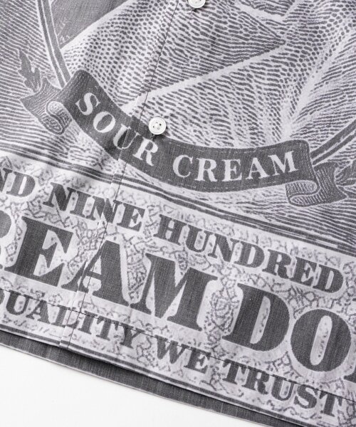 Sourcream(サワークリーム)の「【Sourcream/UNISEX】マルクス紙幣プリントシャツ(シャツ/ブラウス・メンズ・ベージュ/ブラック・FREE)」の20枚目の写真